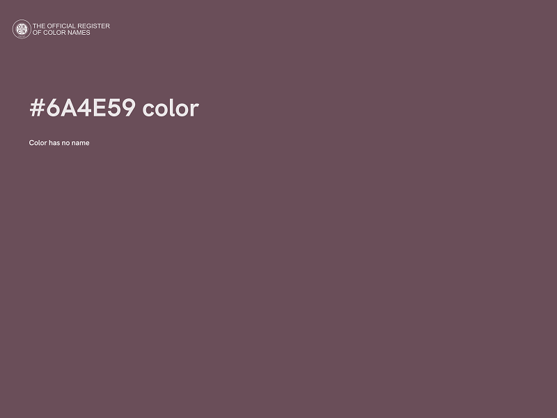 #6A4E59 color image