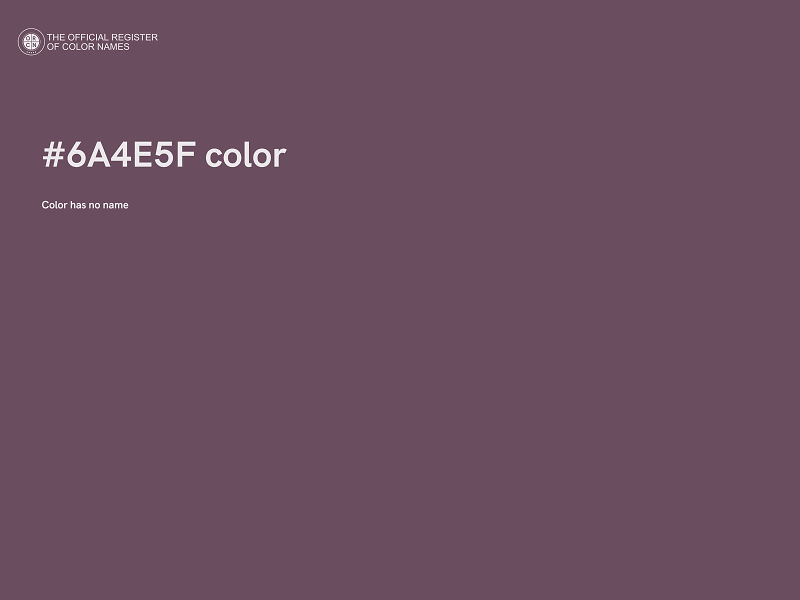 #6A4E5F color image