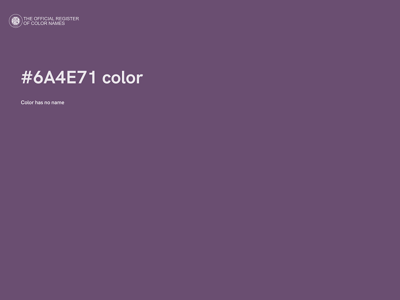 #6A4E71 color image