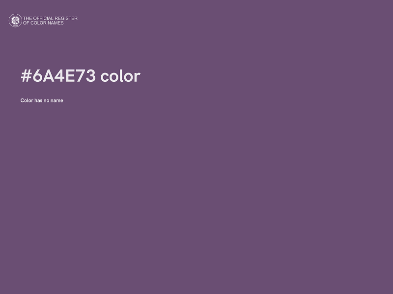 #6A4E73 color image