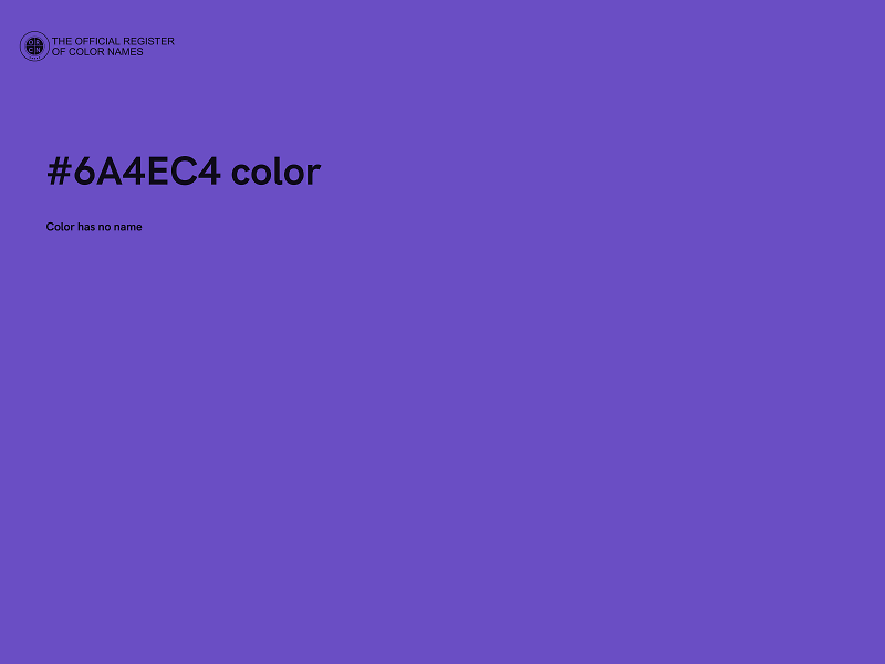 #6A4EC4 color image