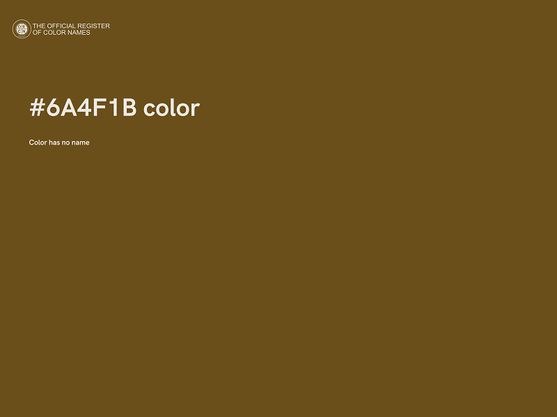 #6A4F1B color image