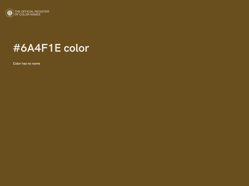 #6A4F1E color image