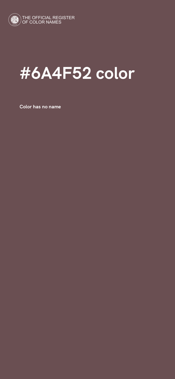 #6A4F52 color image