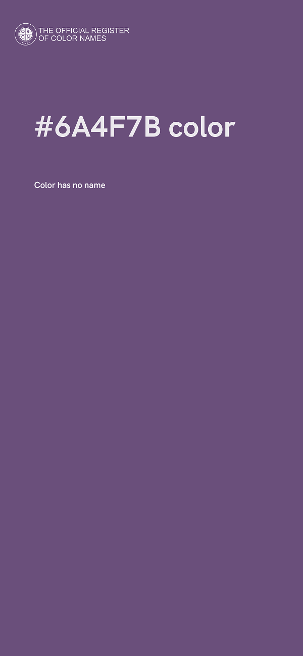 #6A4F7B color image