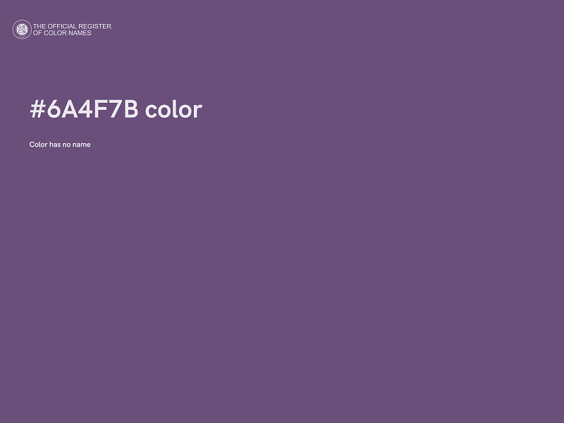 #6A4F7B color image