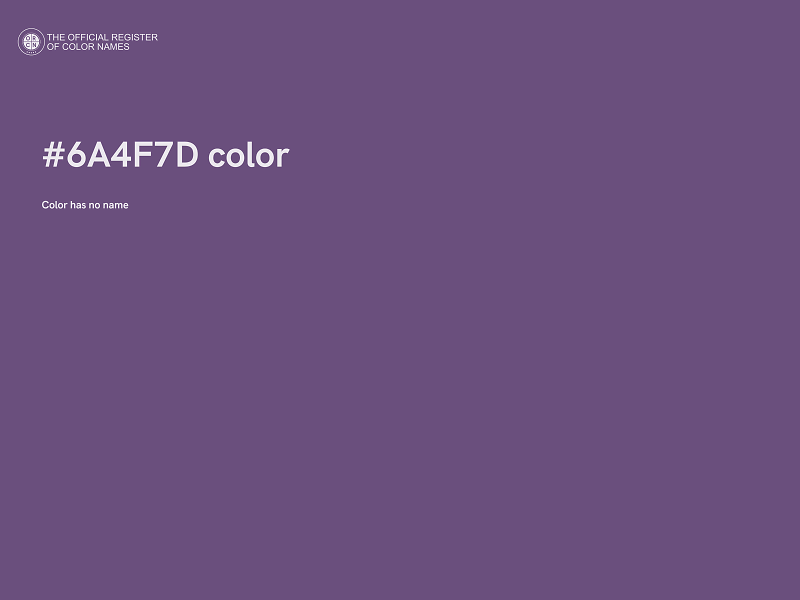 #6A4F7D color image