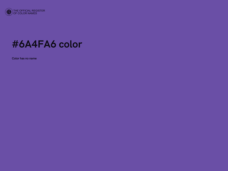 #6A4FA6 color image