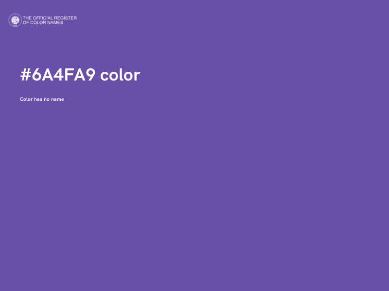 #6A4FA9 color image