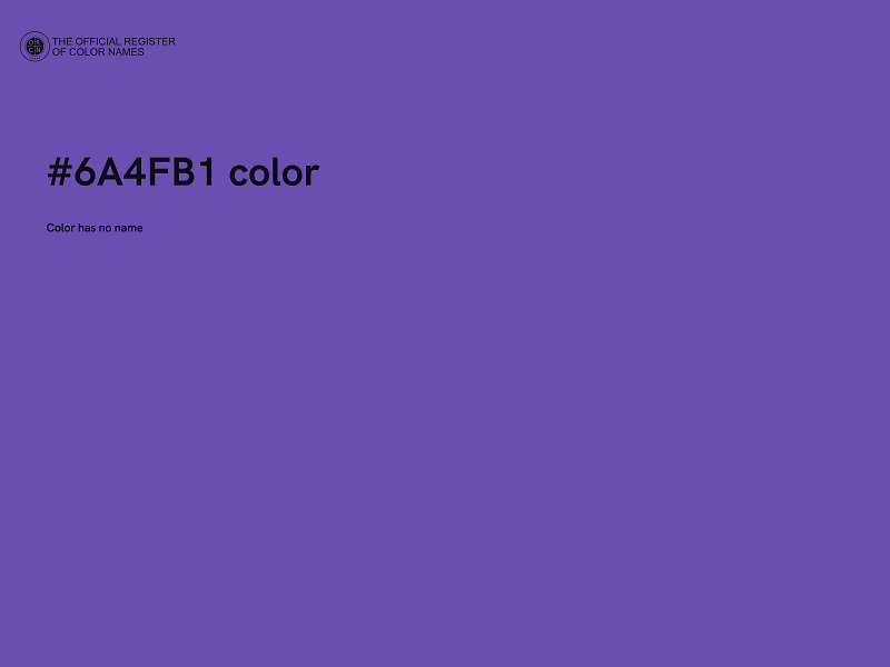 #6A4FB1 color image