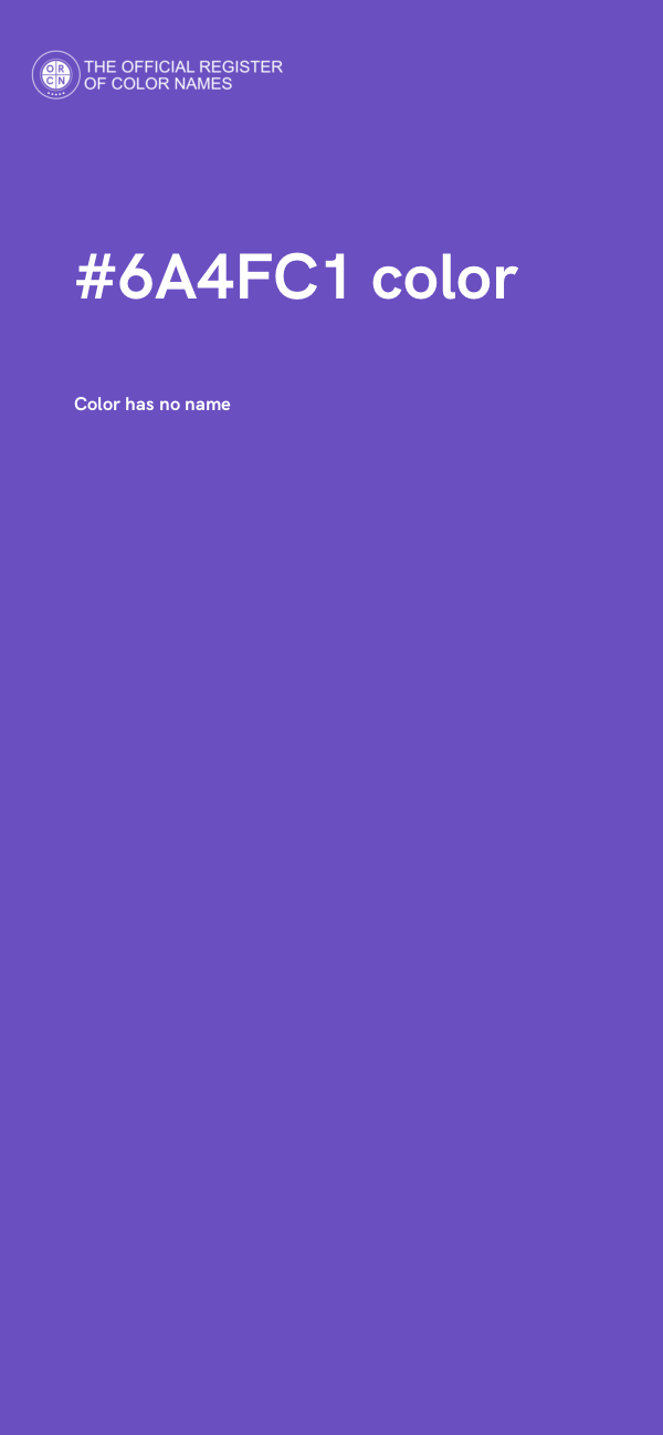 #6A4FC1 color image