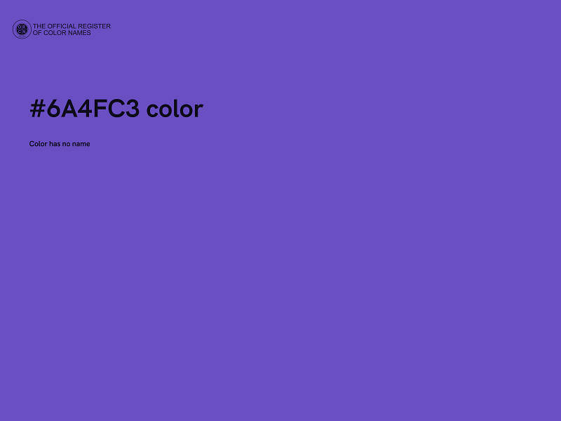 #6A4FC3 color image