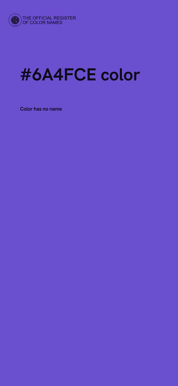 #6A4FCE color image
