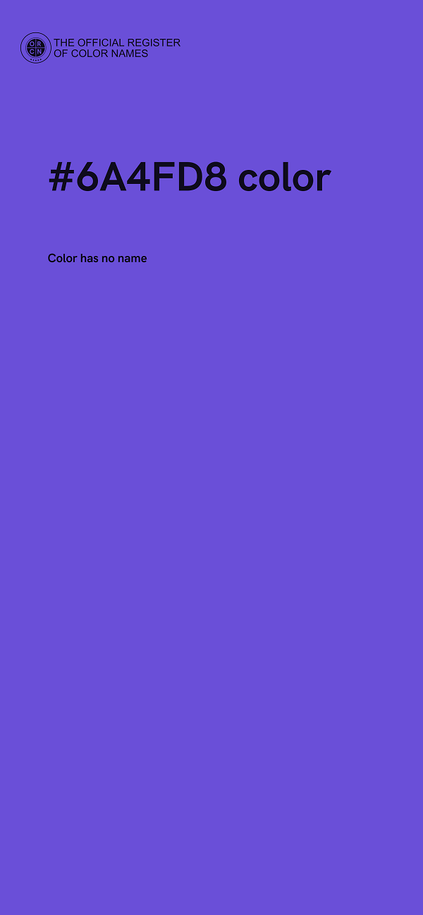 #6A4FD8 color image