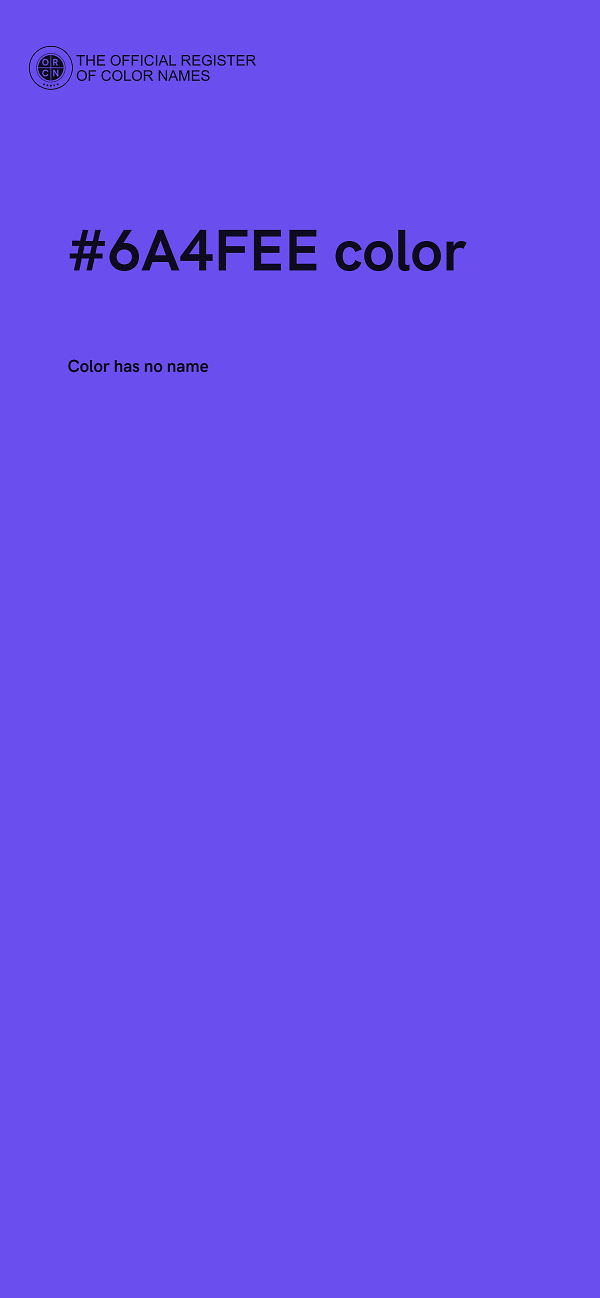 #6A4FEE color image