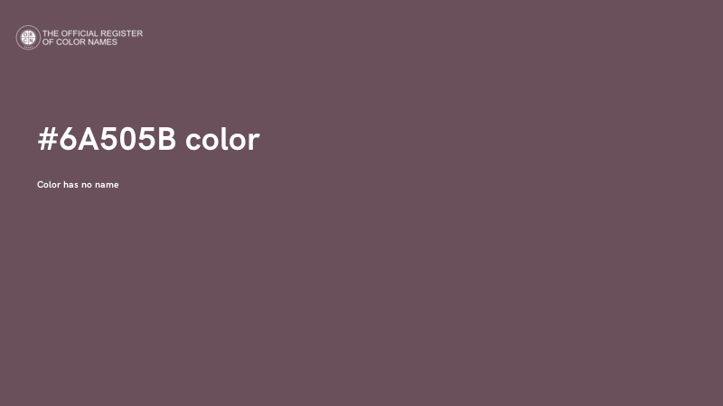 #6A505B color image