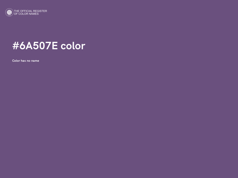 #6A507E color image