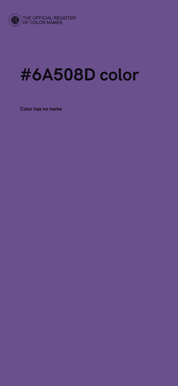 #6A508D color image