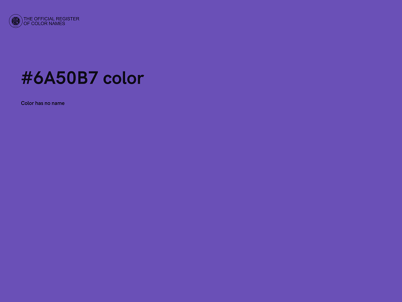 #6A50B7 color image