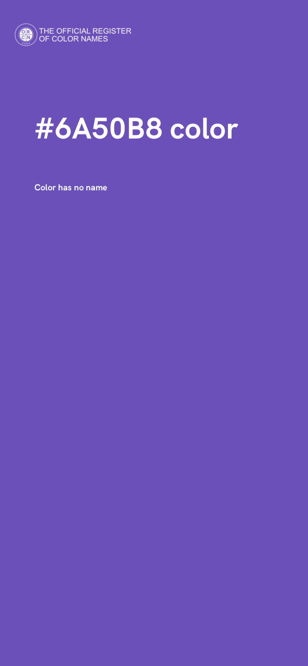 #6A50B8 color image