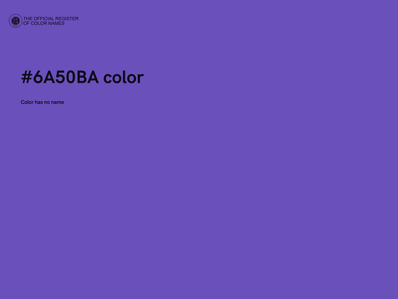 #6A50BA color image