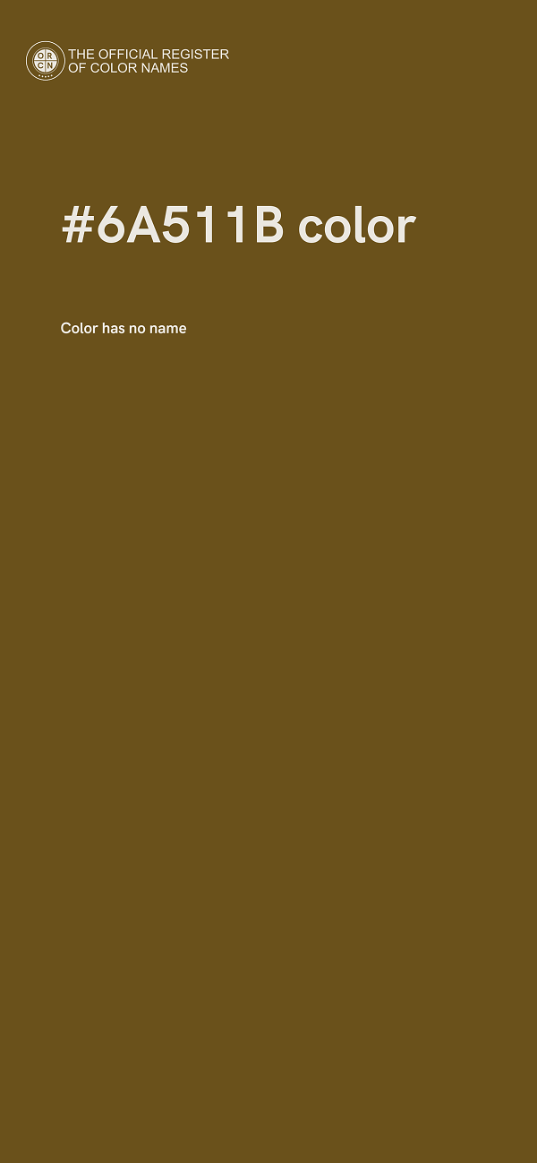#6A511B color image