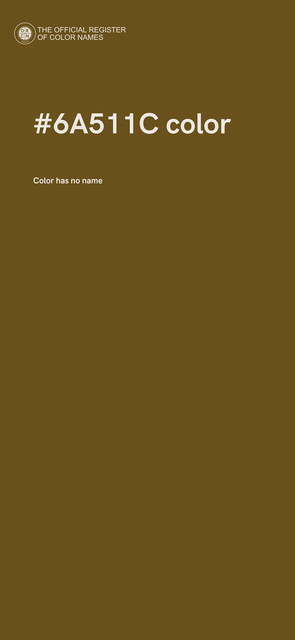 #6A511C color image