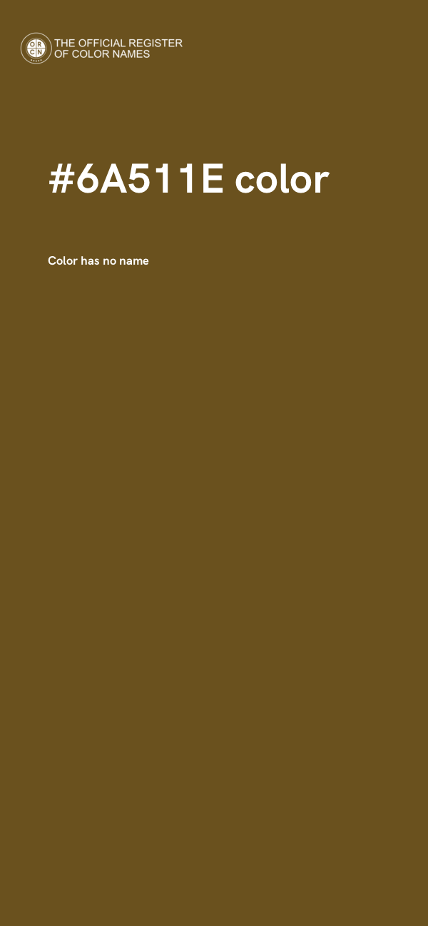 #6A511E color image