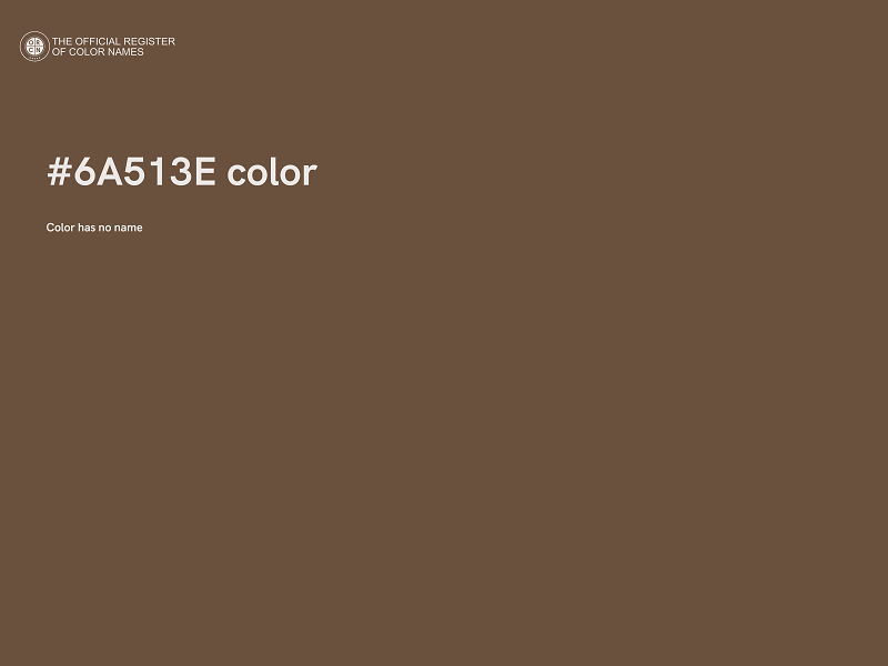 #6A513E color image