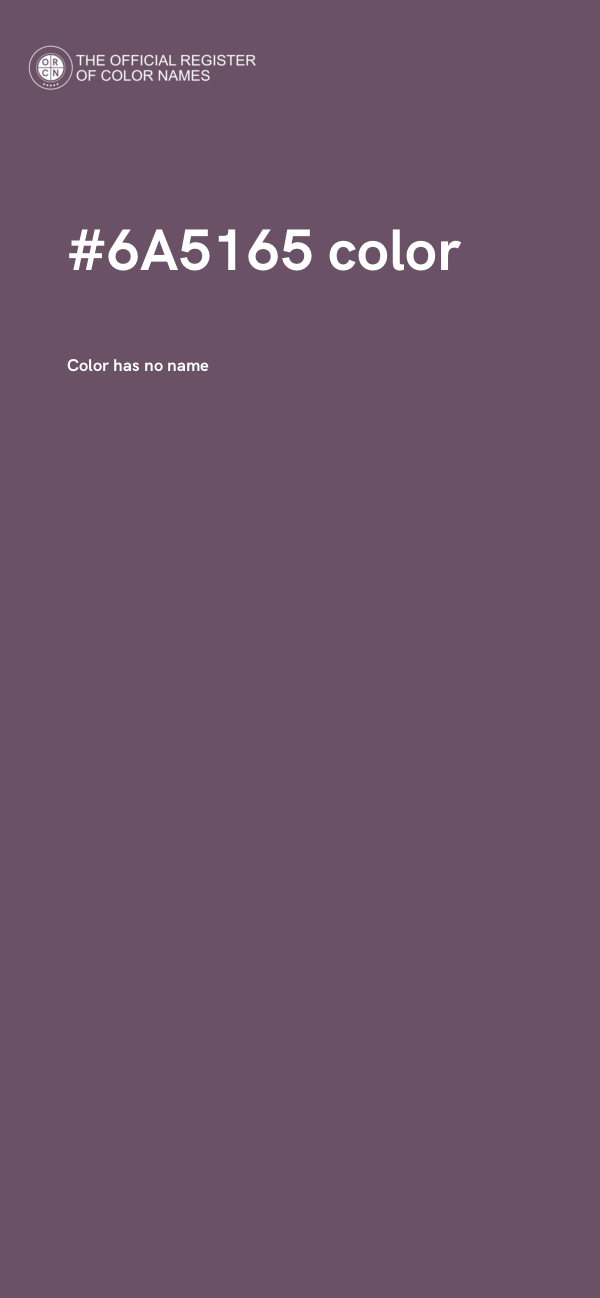 #6A5165 color image