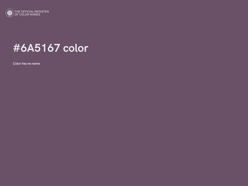 #6A5167 color image