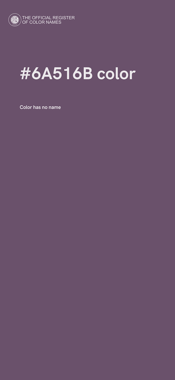 #6A516B color image