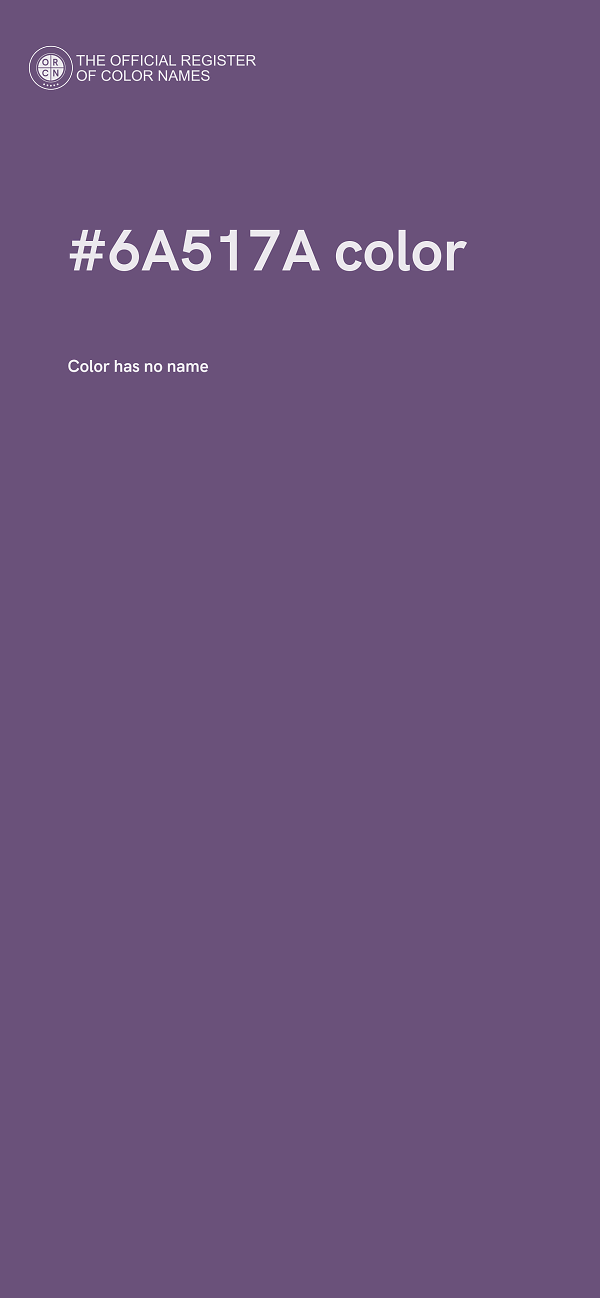 #6A517A color image