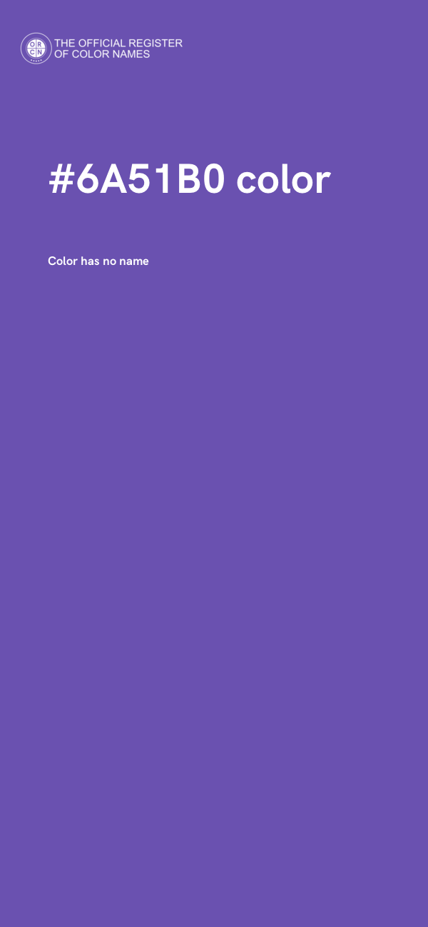 #6A51B0 color image
