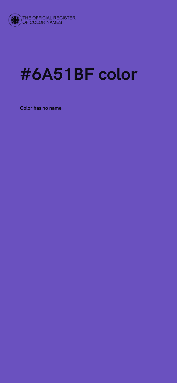 #6A51BF color image