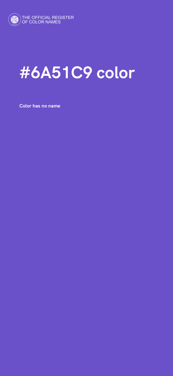 #6A51C9 color image