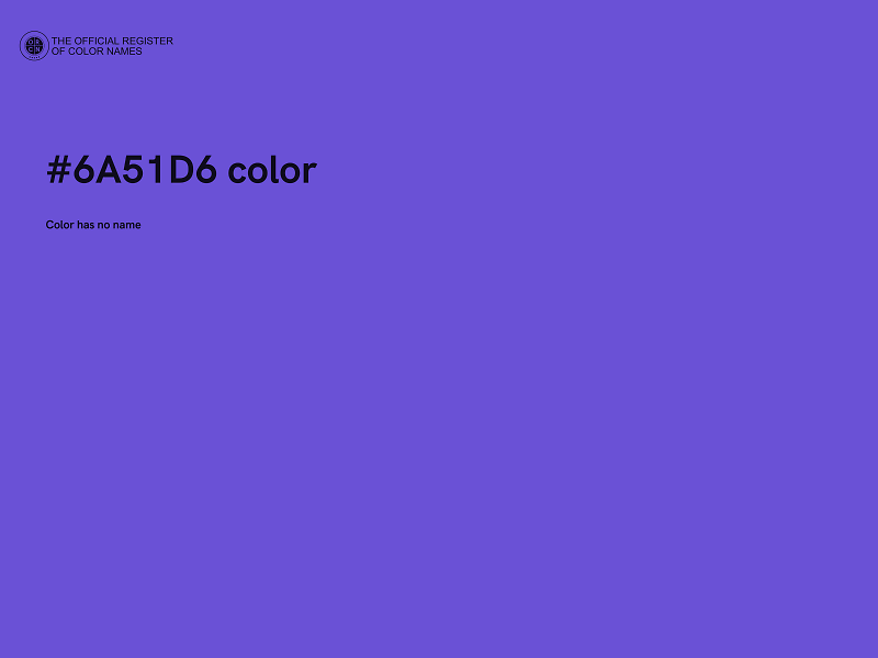 #6A51D6 color image