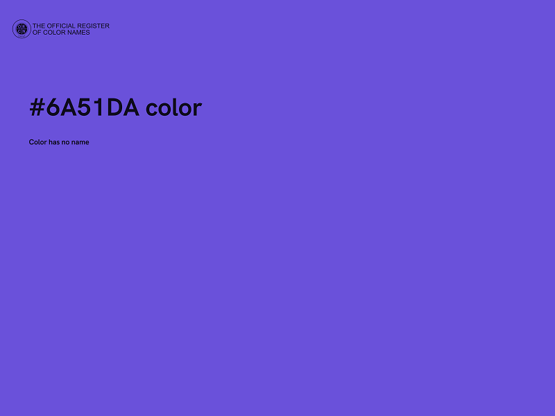 #6A51DA color image