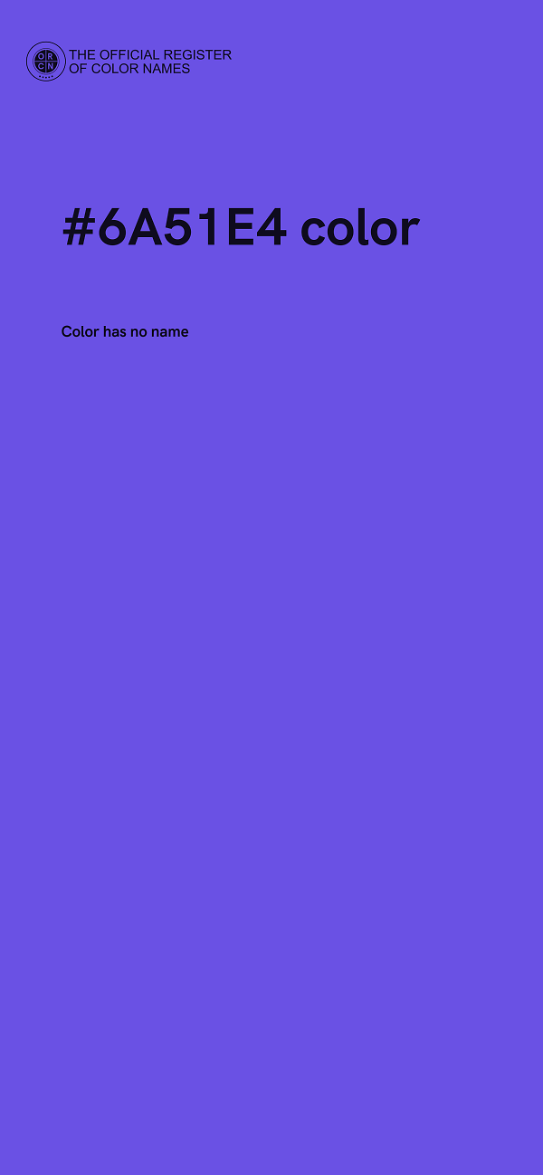 #6A51E4 color image