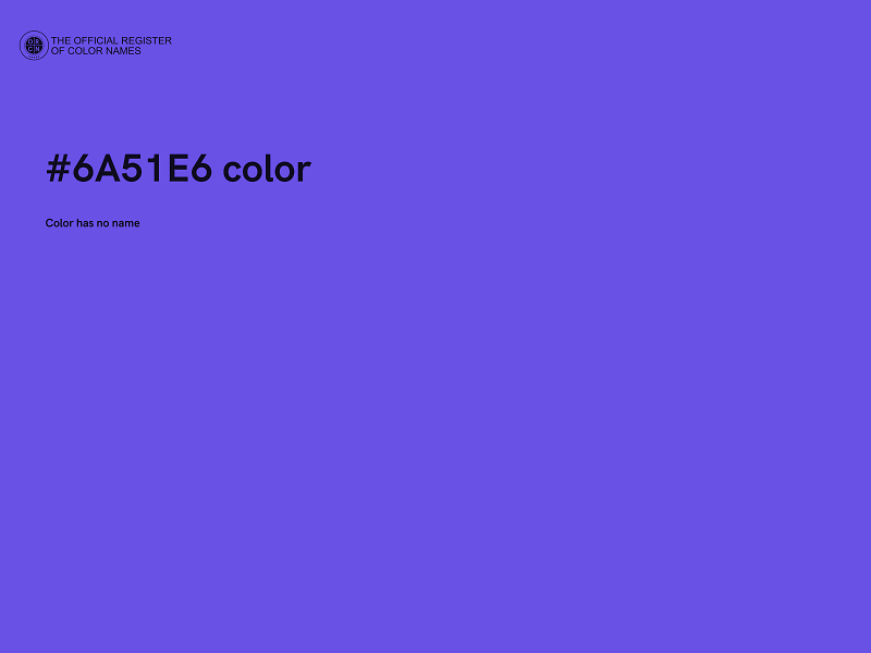 #6A51E6 color image