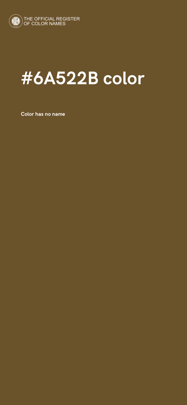 #6A522B color image