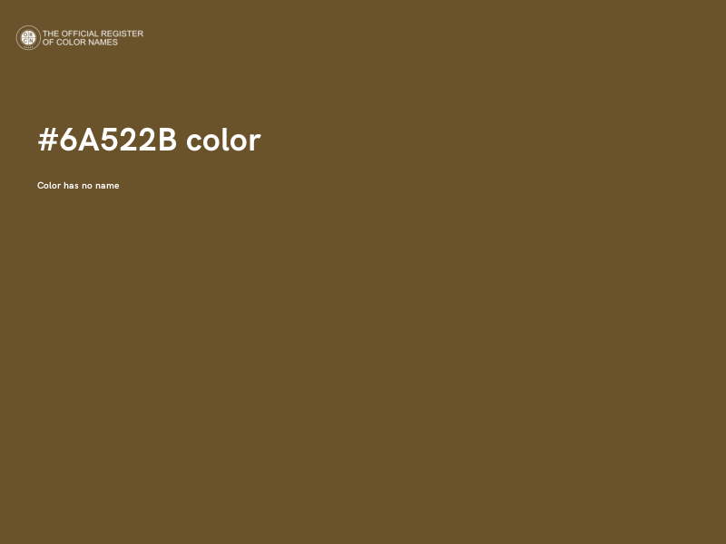 #6A522B color image