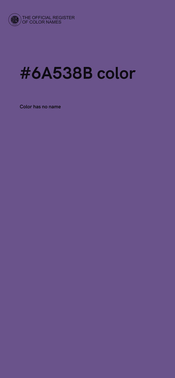 #6A538B color image
