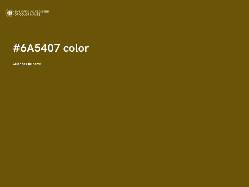 #6A5407 color image
