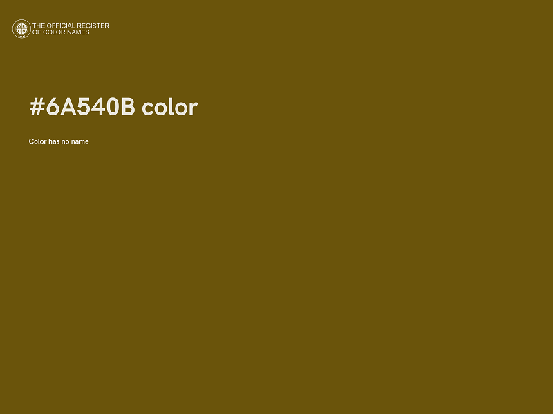 #6A540B color image