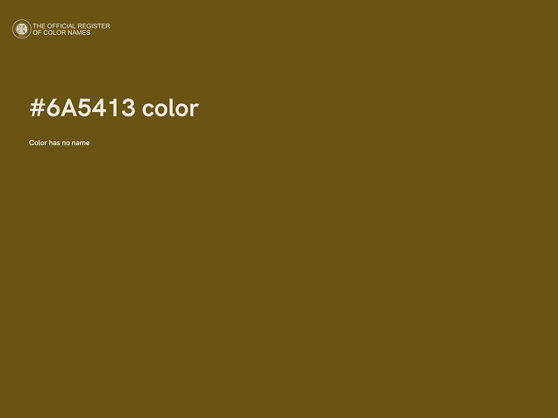 #6A5413 color image