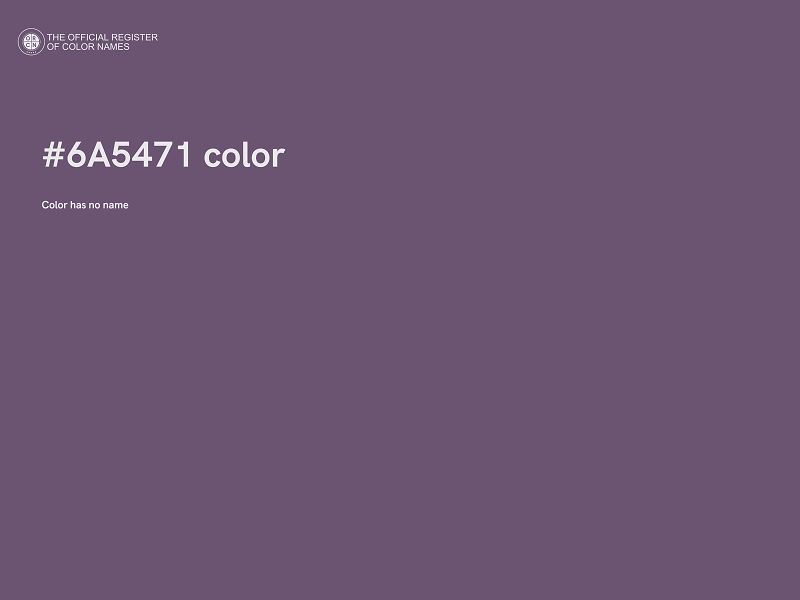 #6A5471 color image