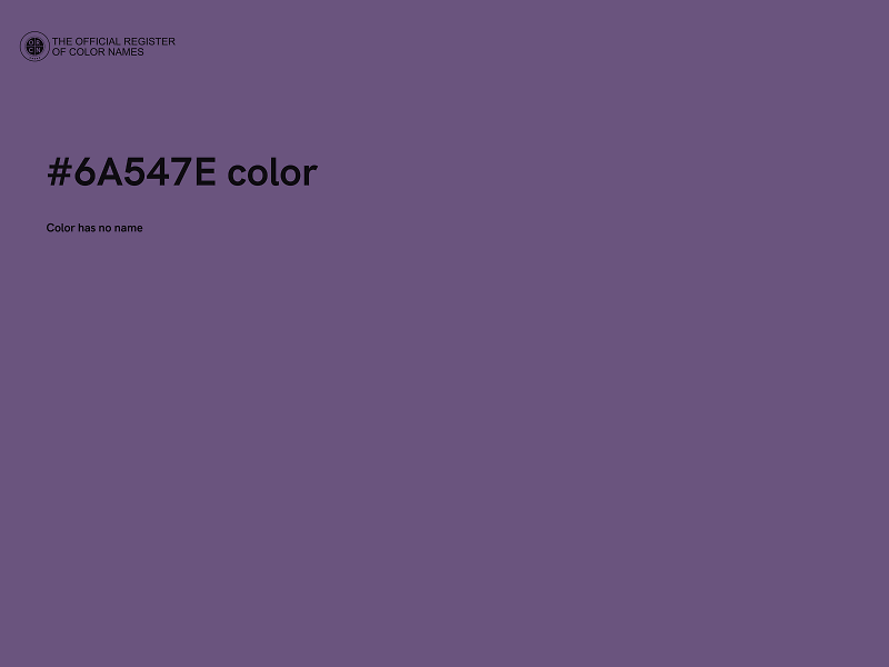 #6A547E color image