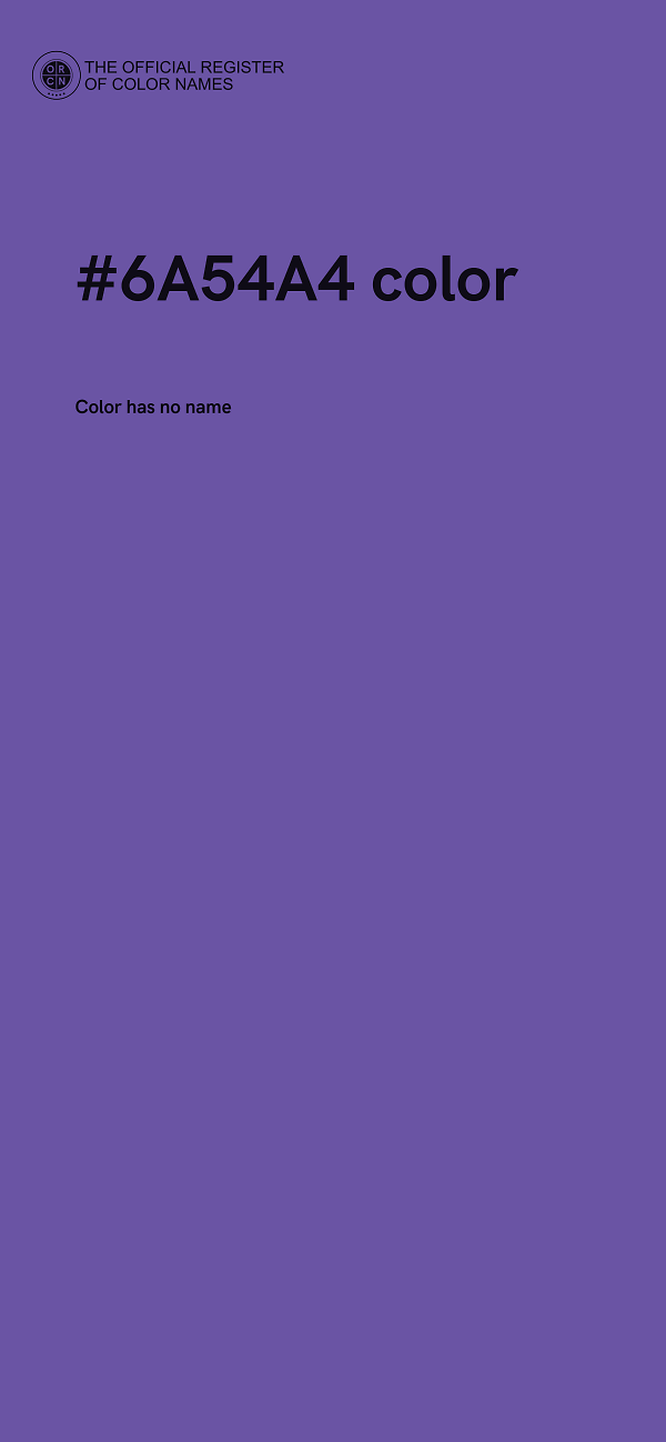 #6A54A4 color image