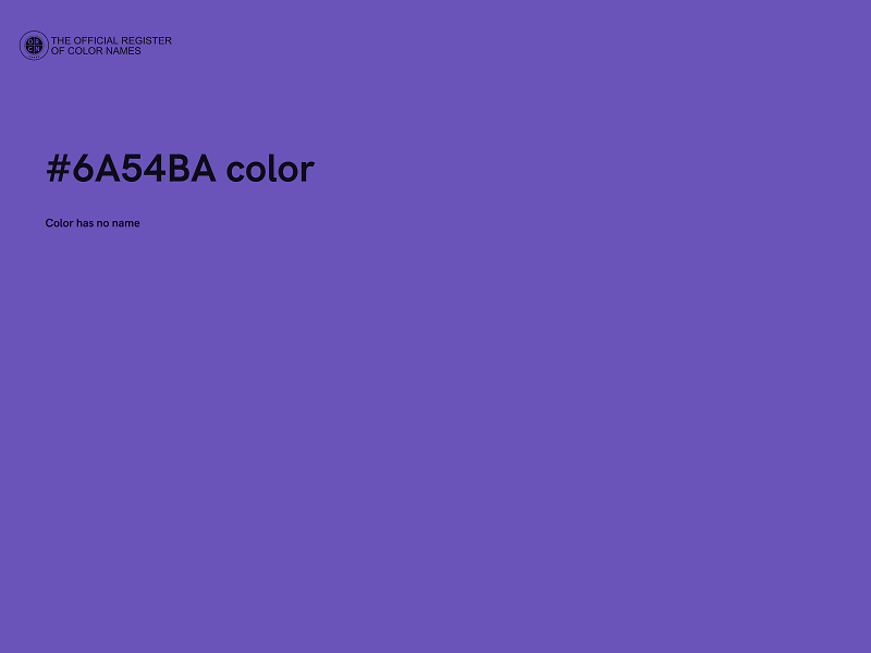 #6A54BA color image